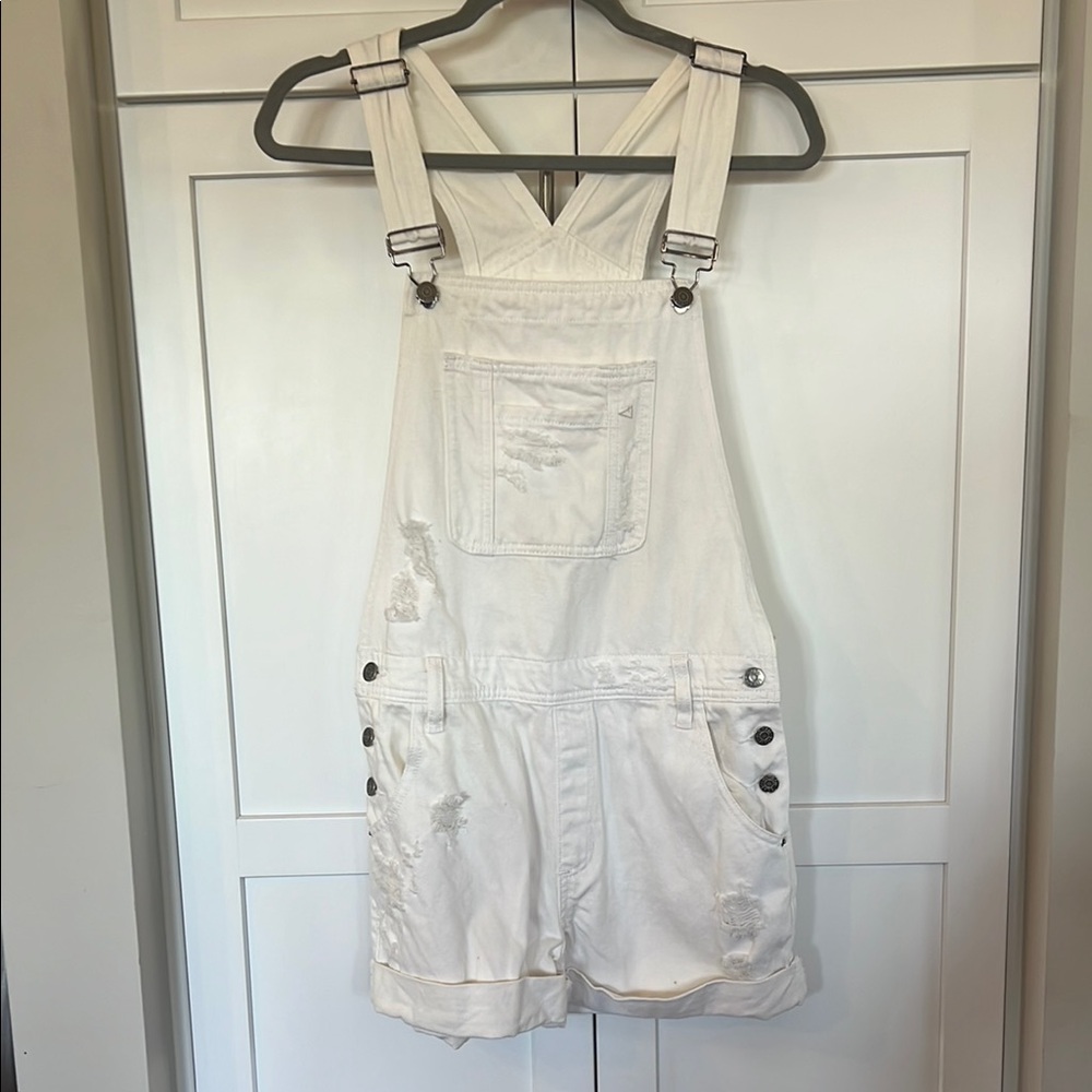 White Denim Jumpsuit